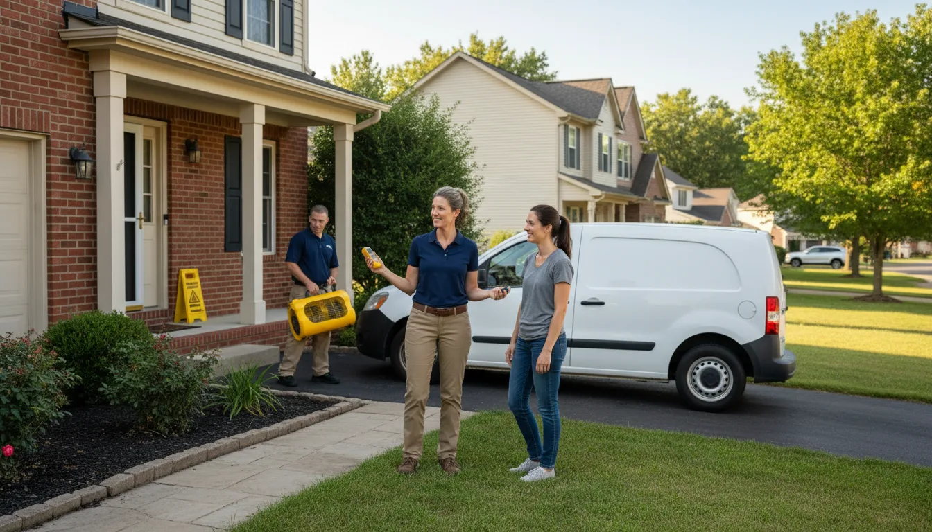 Residential water damage restoration in Coatesville, PA
